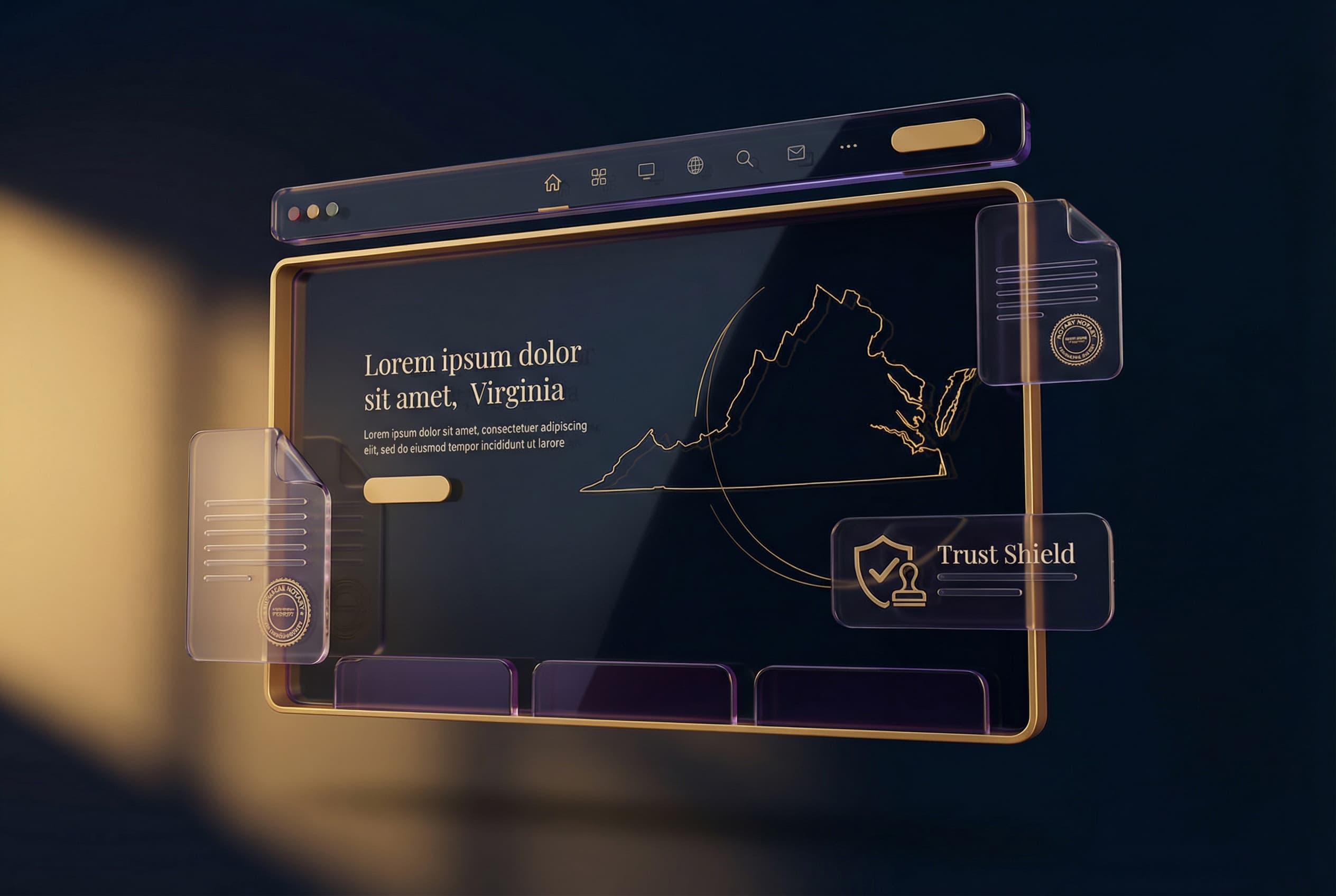 Regal Title professional platform with document management and trust elements